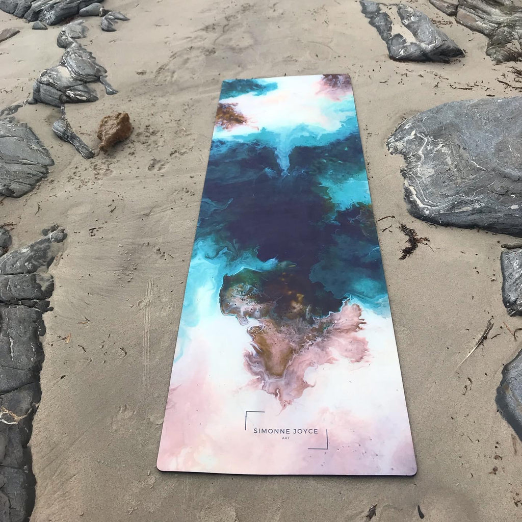 “Into the Woods” Simonne Joyce Signature Yoga Mat – Artistic Balance, Practical Design ULTRA GRIP