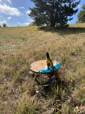 Round folding picnic table - Seascape