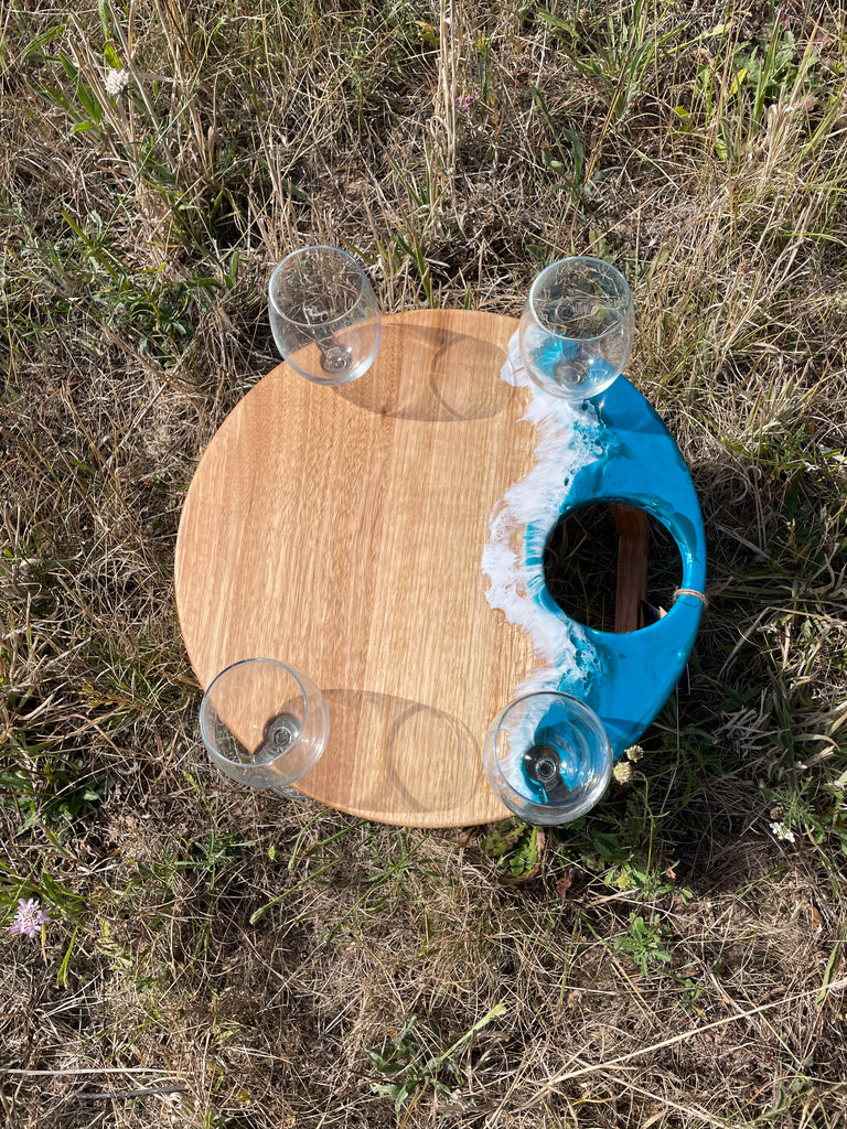 Round folding picnic table - Seascape