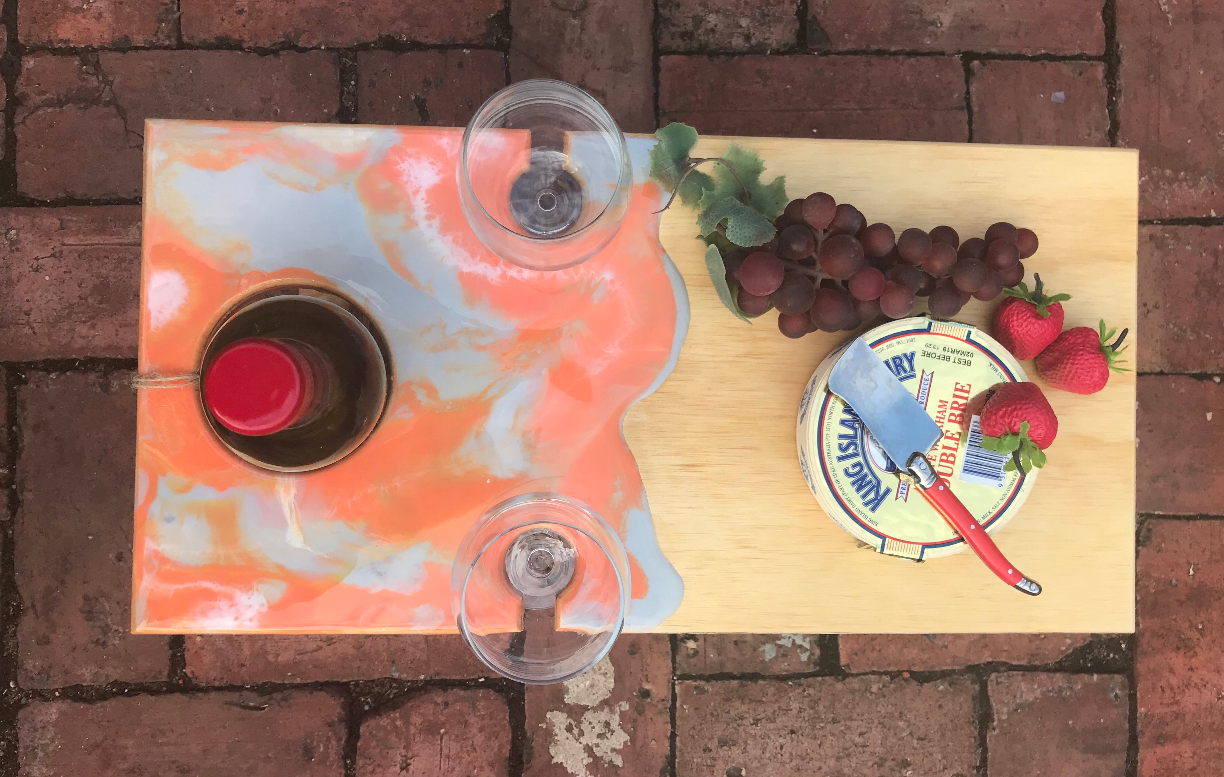 Rectangular Folding Wine Picnic Table